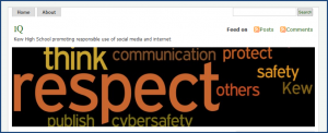 Kew High School's cybersafety/digital citizenship blog. Printed here with permission